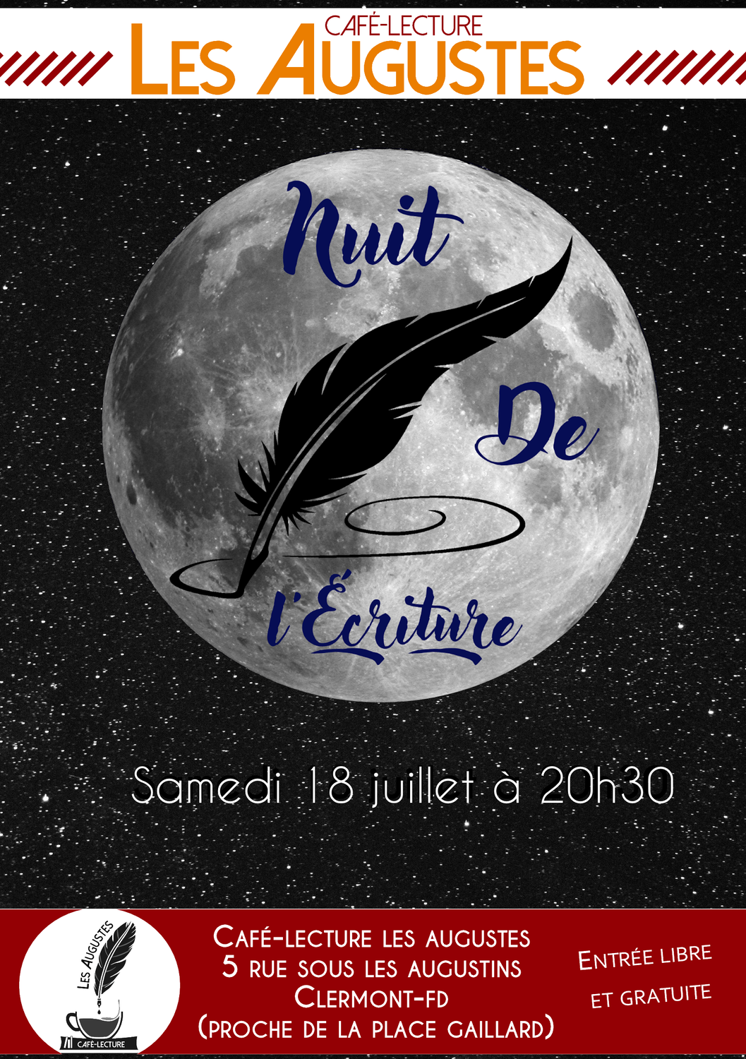 Nuit de l'écriture - 18/07 à 20h30