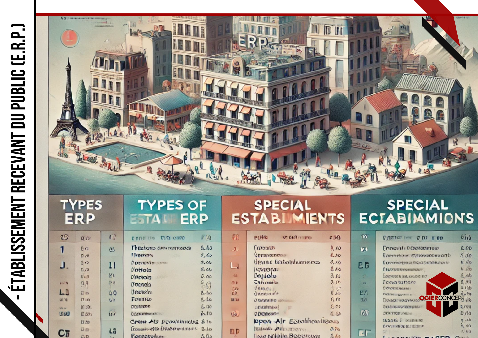 Établissement Recevant du Public (E.R.P.), Calcul de l'effectif des E.R.P. par type