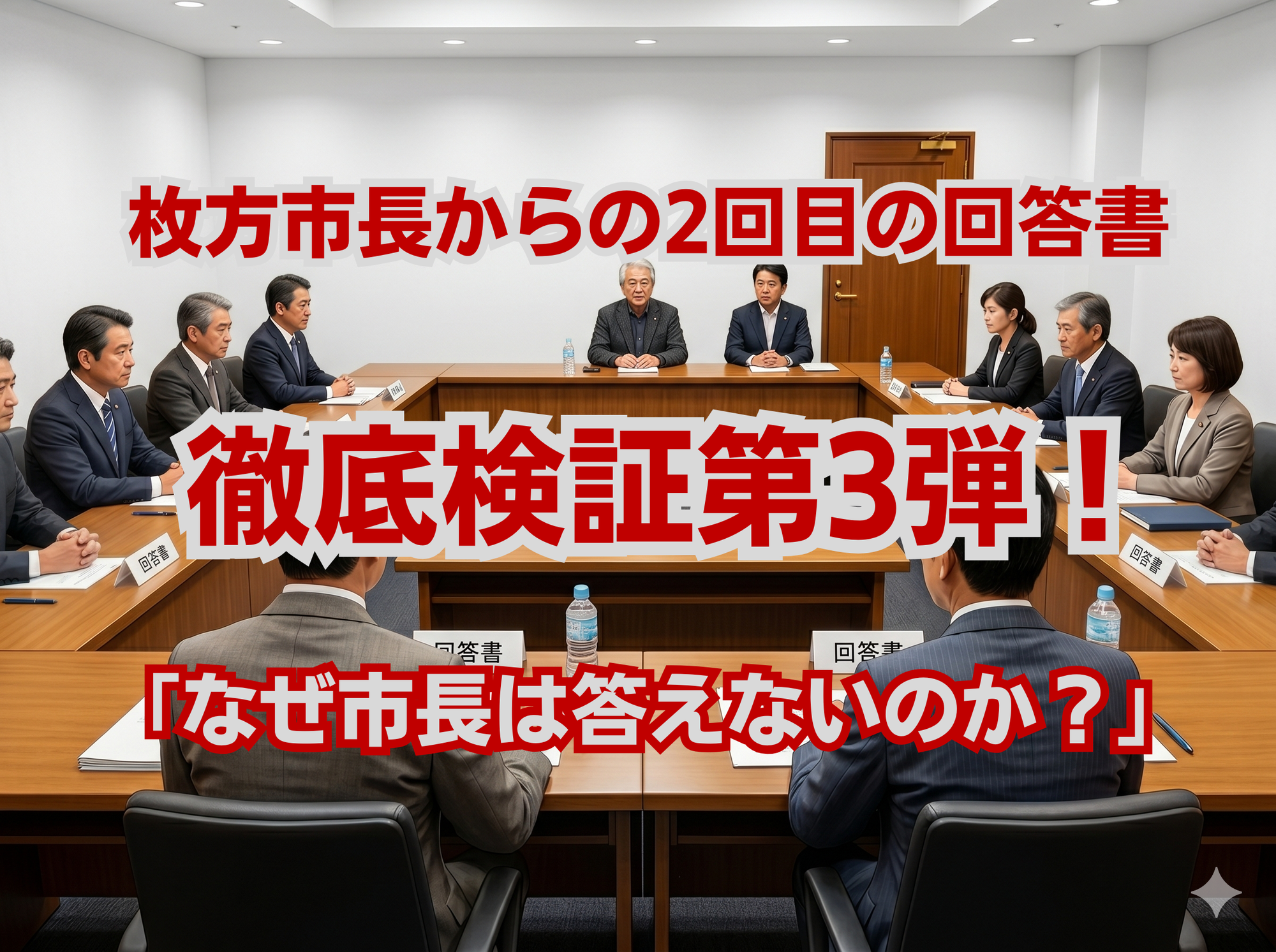 【徹底検証・第3弾】なぜ枚方市長は「答えない」のか？回答書に隠された不都合な真実と逃げの姿勢