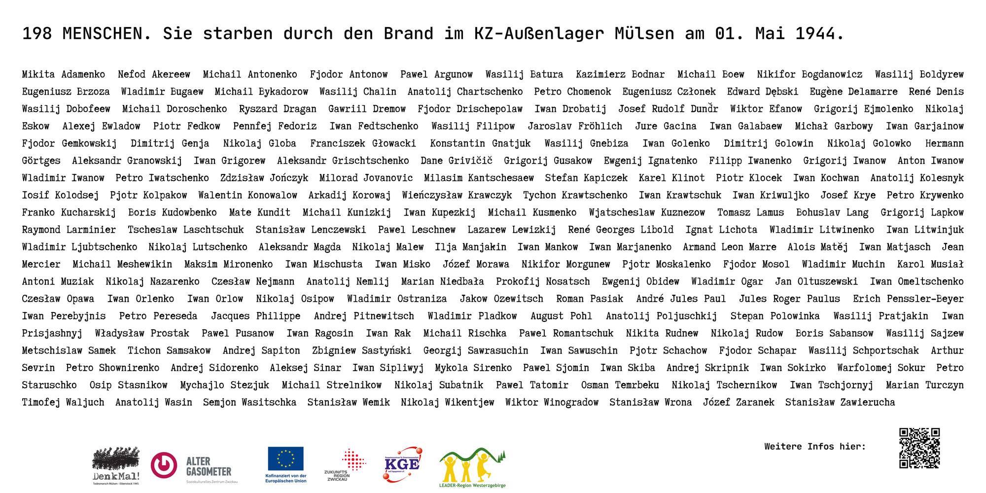 Der Brand am 1. Mai 1944 im Außenlager Mülsen