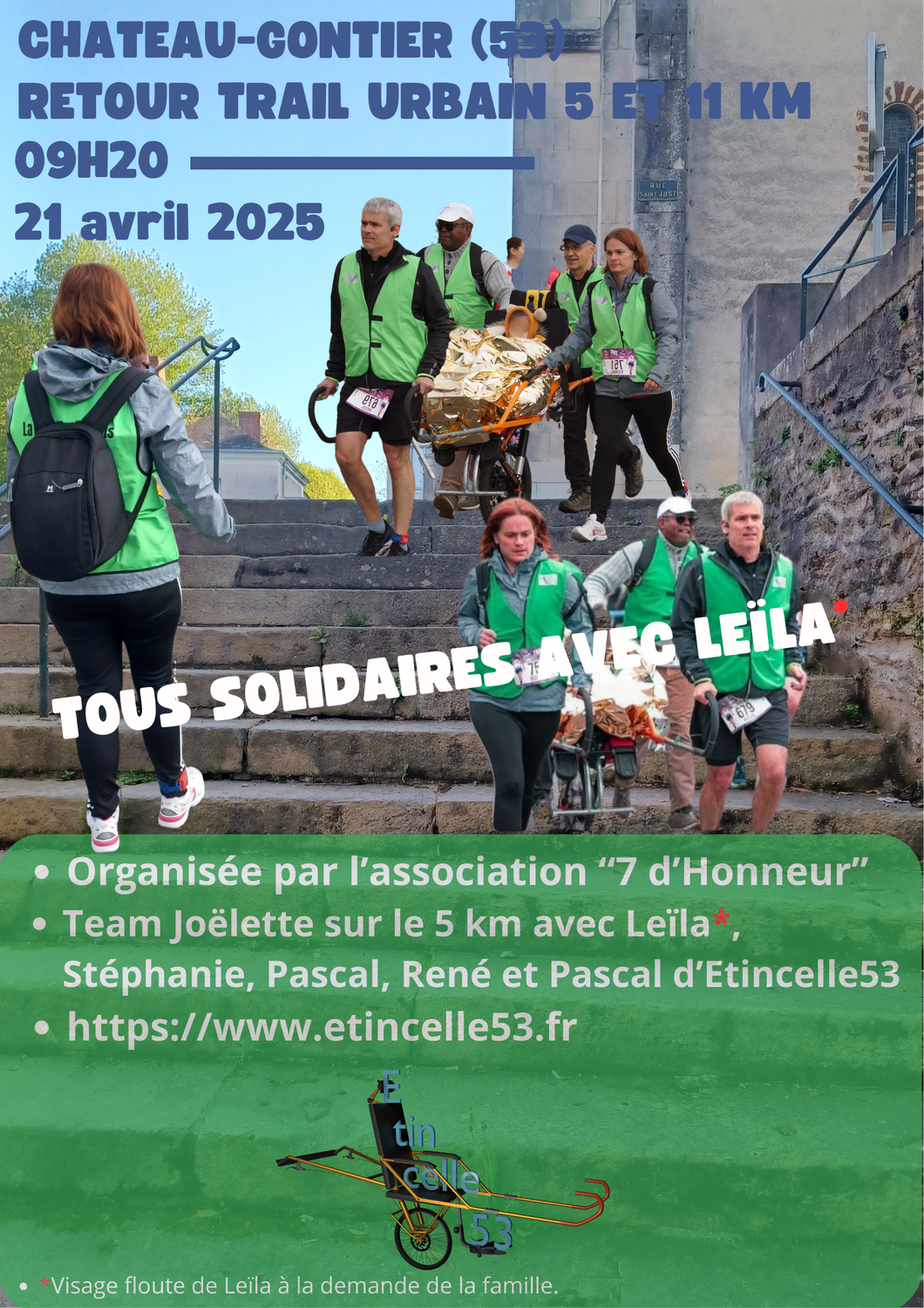 21 avril 2025 - Trail Urbain 5 km - 150 marches à Château-Gontier