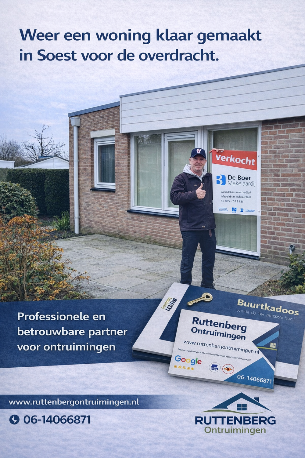 Woningontruiming in Soest – Woning netjes en bezemschoon opgeleverd