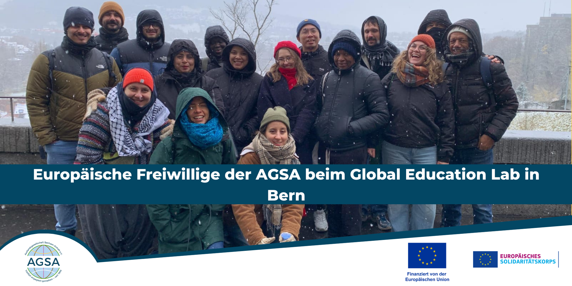 Europäische Freiwillige der AGSA beim Global Education Lab in Bern