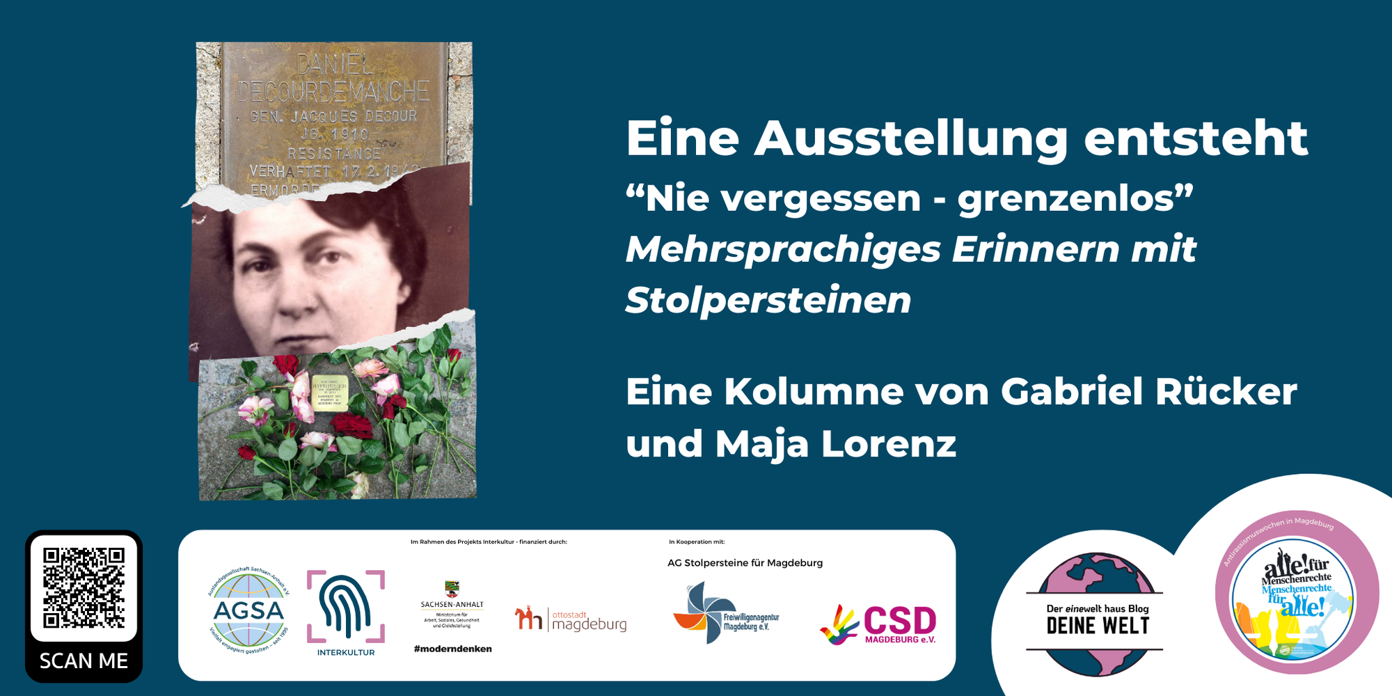 Eine Ausstellung entsteht - Mehrsprachiges Erinnern mit Stolpersteinen