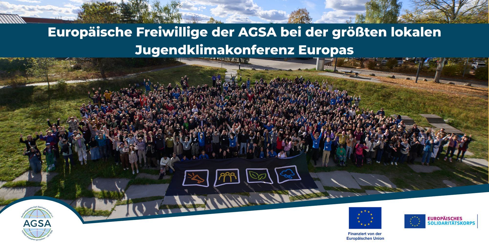 Europäische Freiwillige der AGSA bei der größten lokalen Jugendklimakonferenz Europas