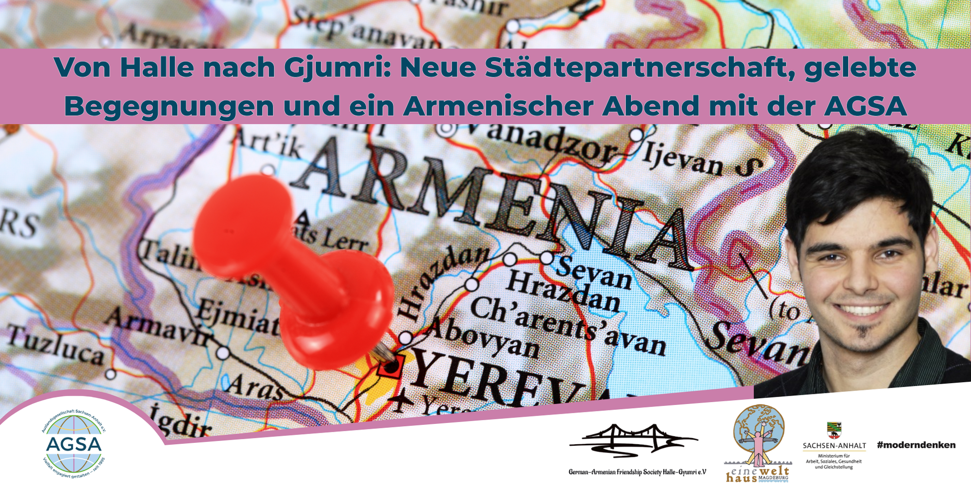 Von Halle nach Gjumri: Neue Städtepartnerschaft, gelebte Begegnungen und ein Armenischer Abend mit der AGSA
