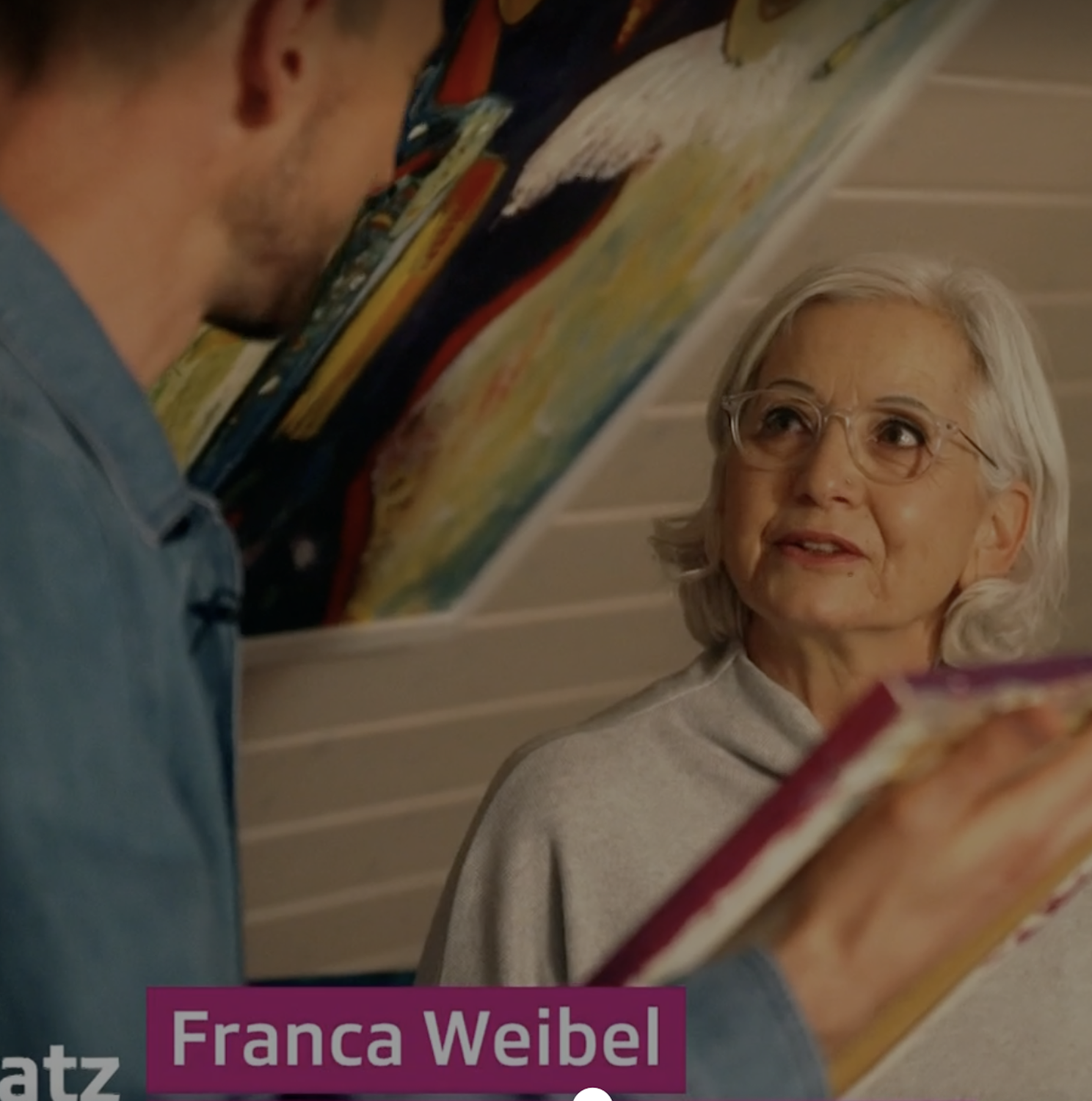 Fernsehbeitrag mit Franca Weibel