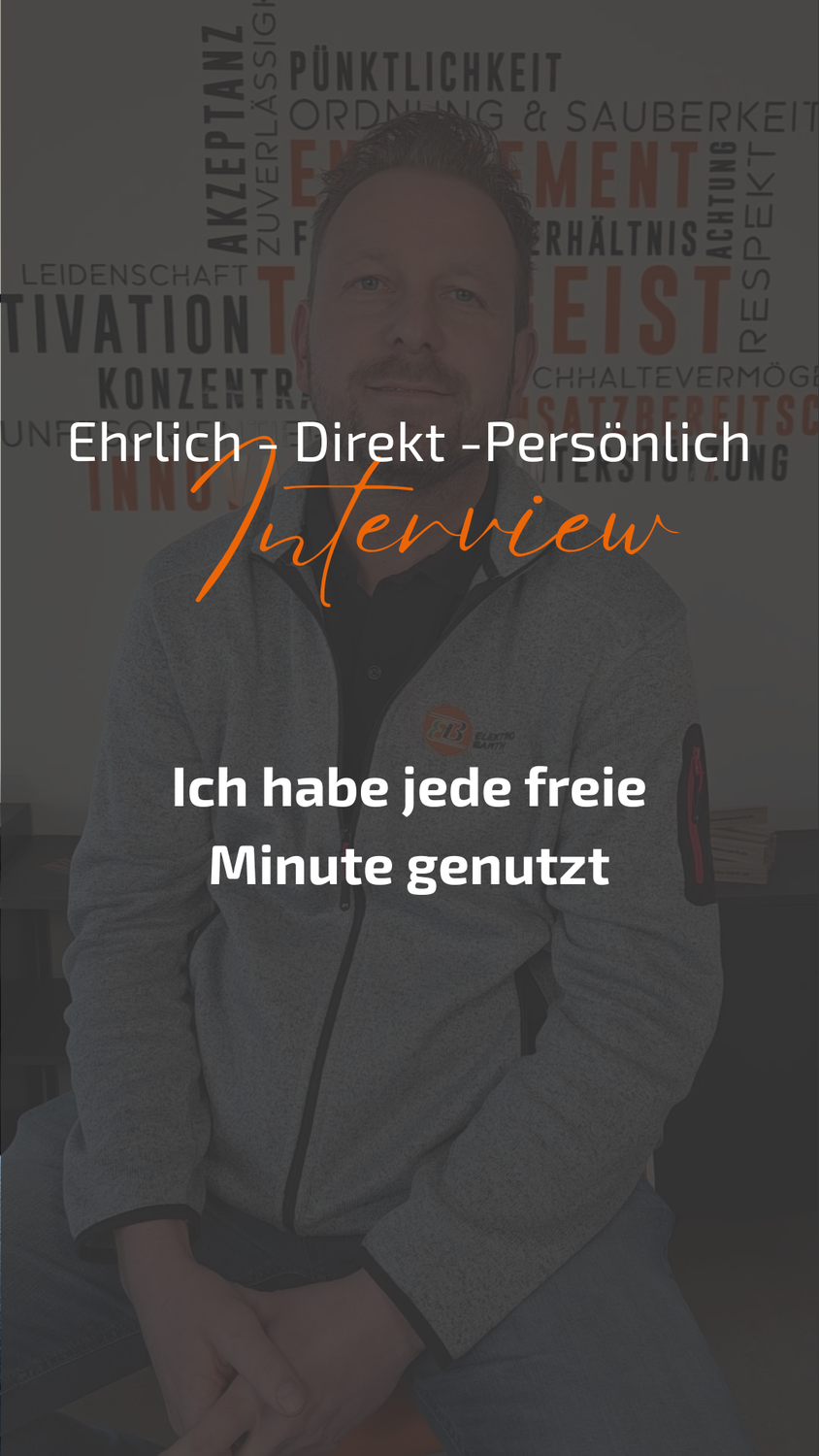 Tobias im Interview - Ich habe jede freie Minute genutzt