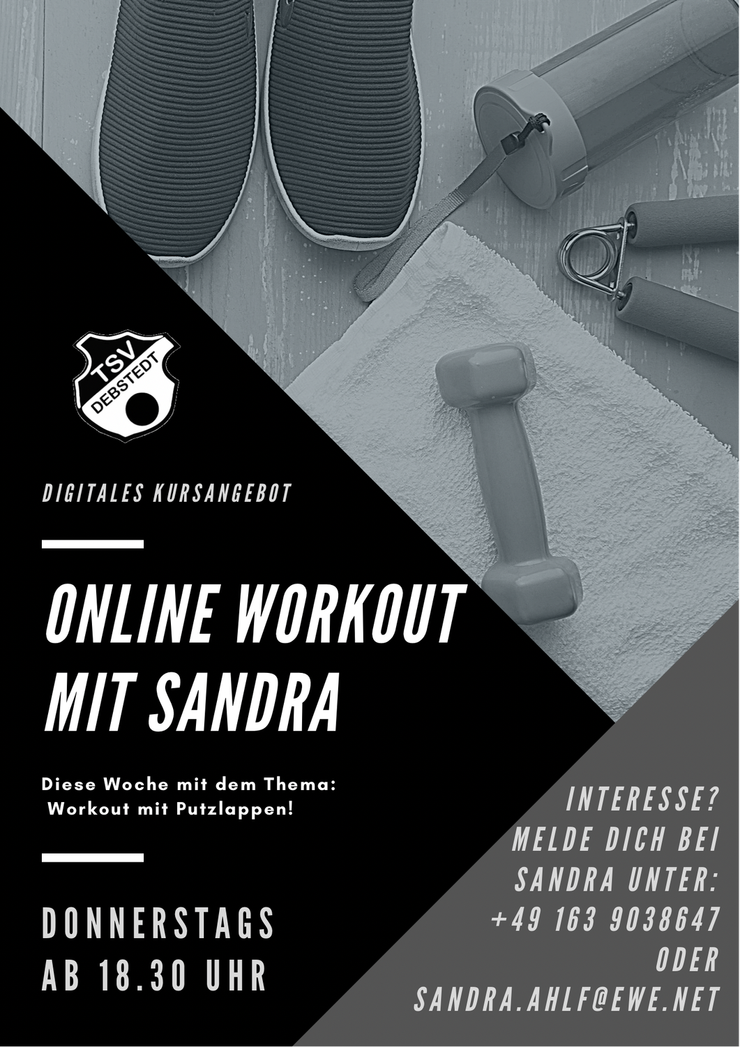 Online Workouts mit Sandra