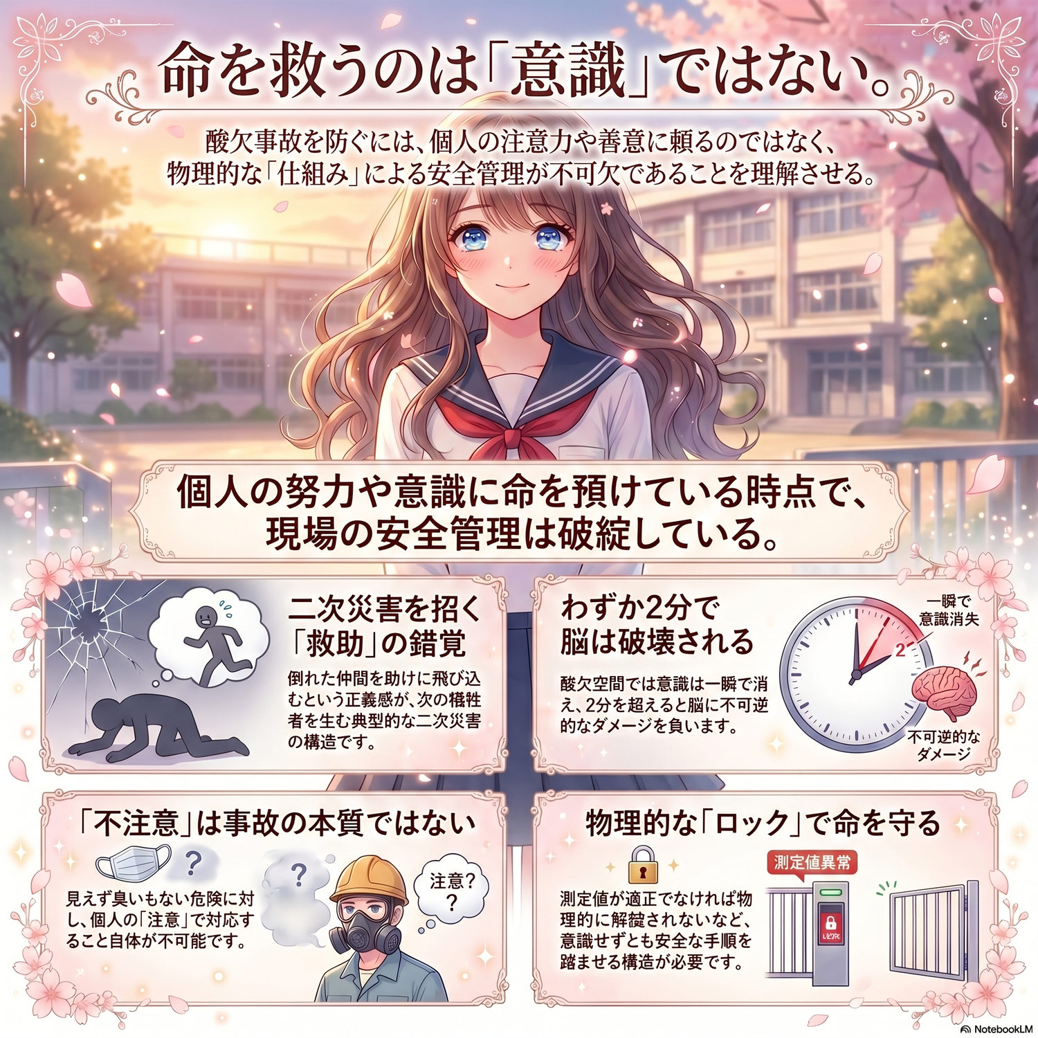 「助ければ間に合う」という致命的な錯覚。酸欠事故を根絶する仕組みの作り方