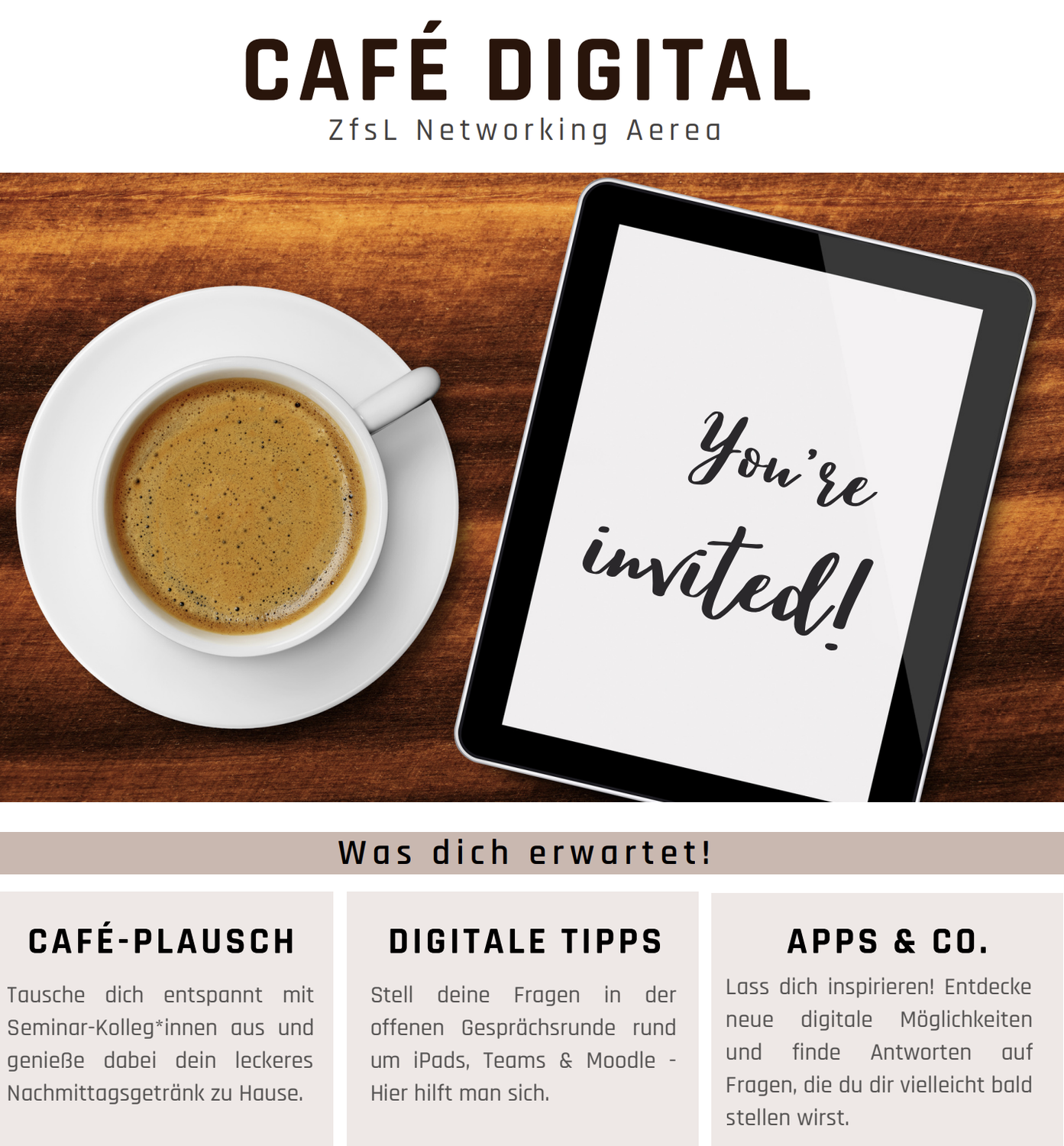 Kurskiosk  und Café Digital - Mikrofortbildung nach Maß