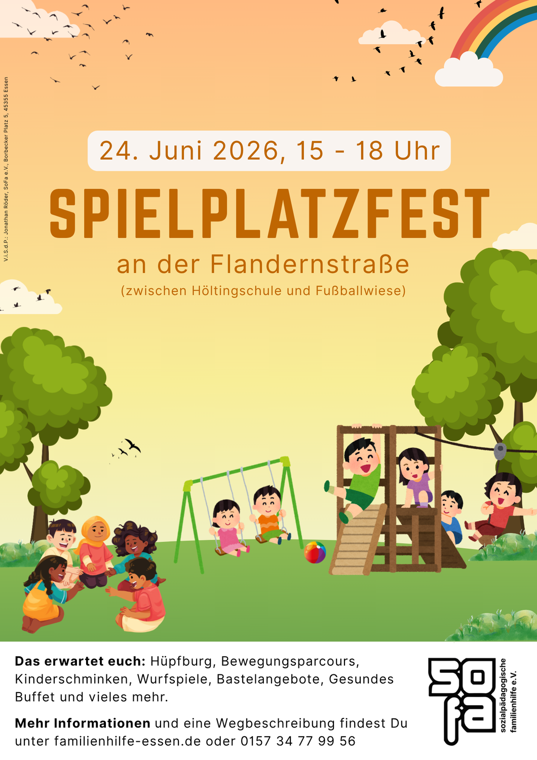 SoFa e.V. beim Spielplatzfest an der Flandernstraße