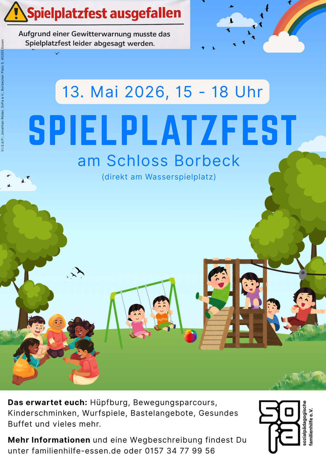 SoFa e.V. beim Spielplatzfest am Schloss Borbeck
