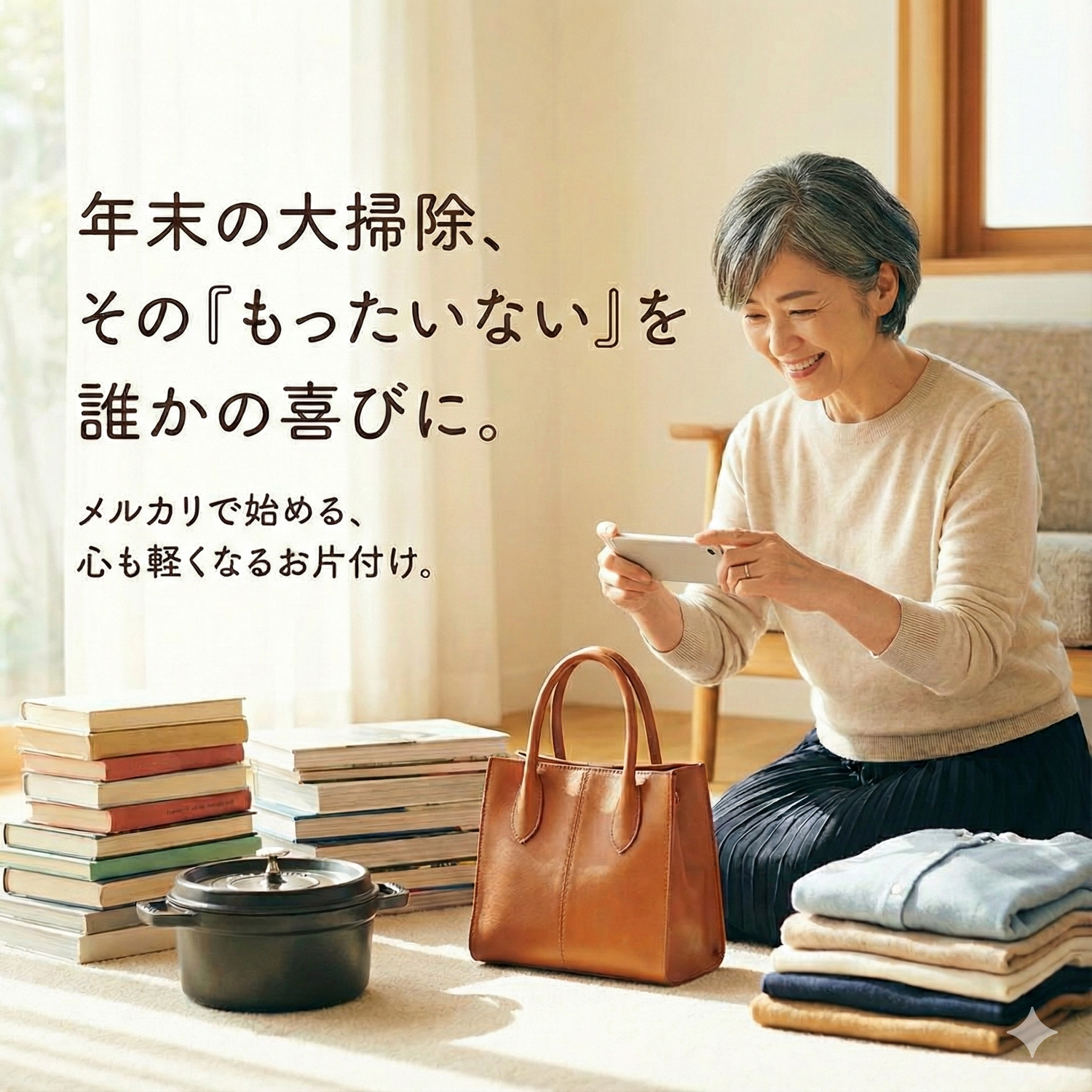 年末、メルカリで「もったいない」を誰かの喜びに変えませんか？