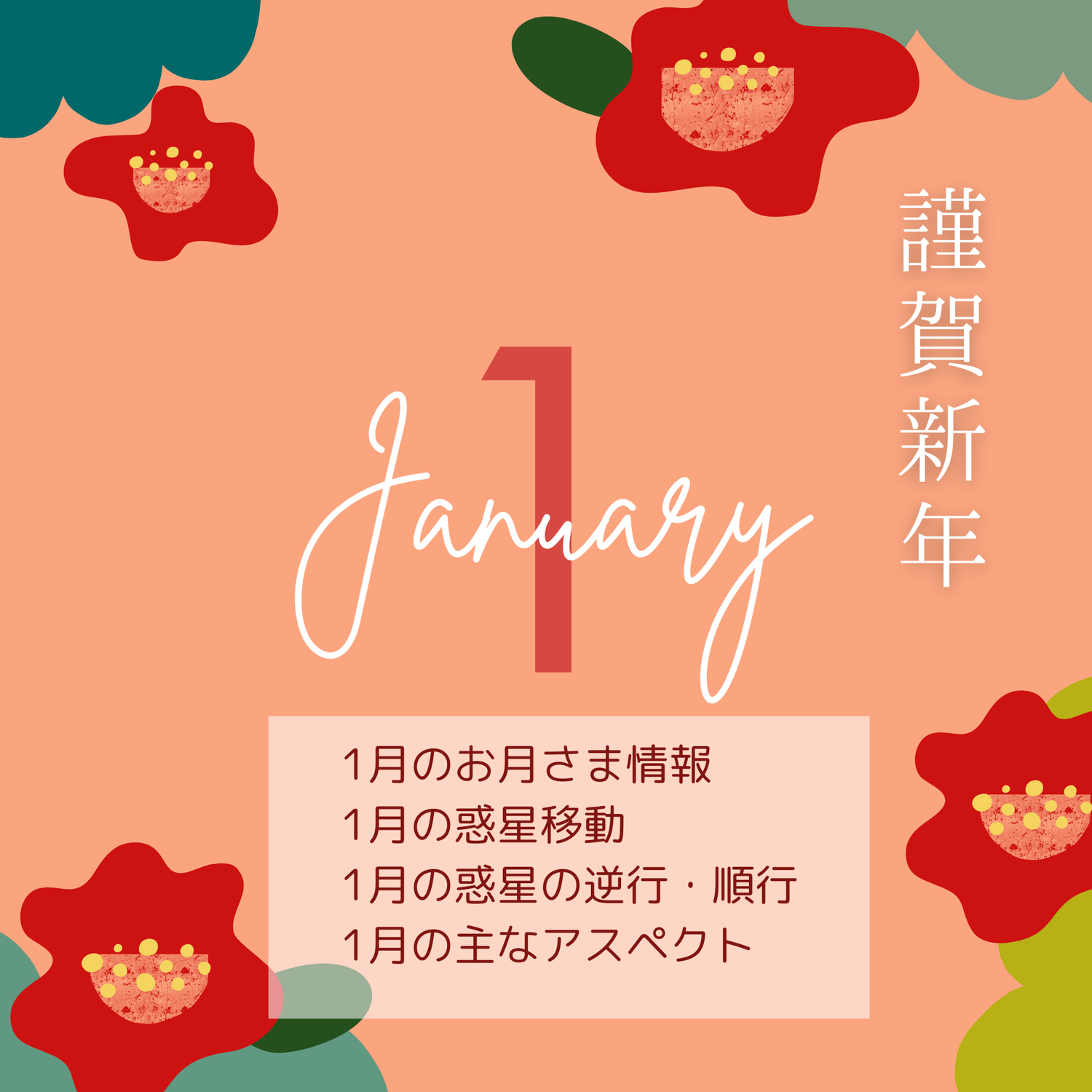 2025年1月の星情報