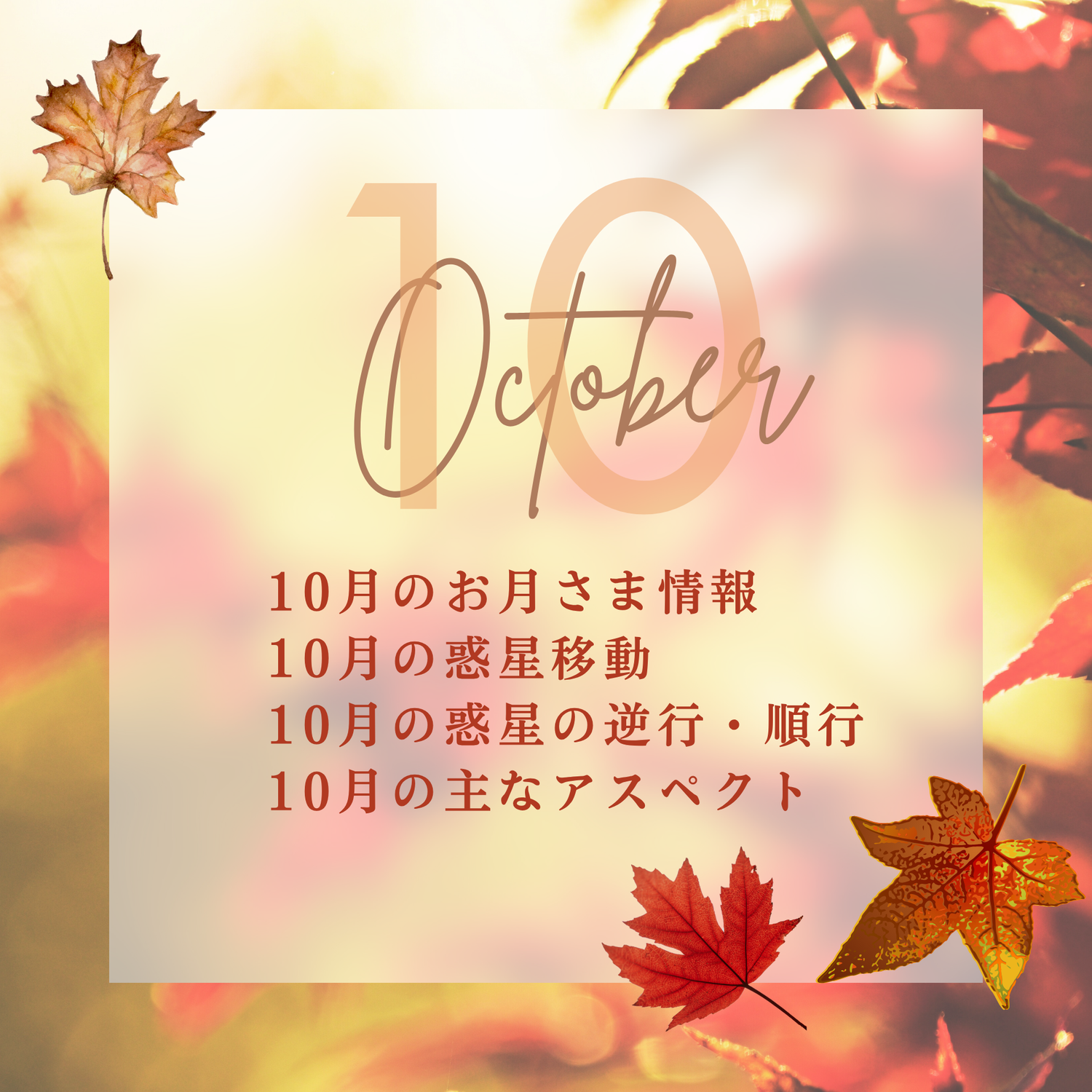 2025年10月の星情報