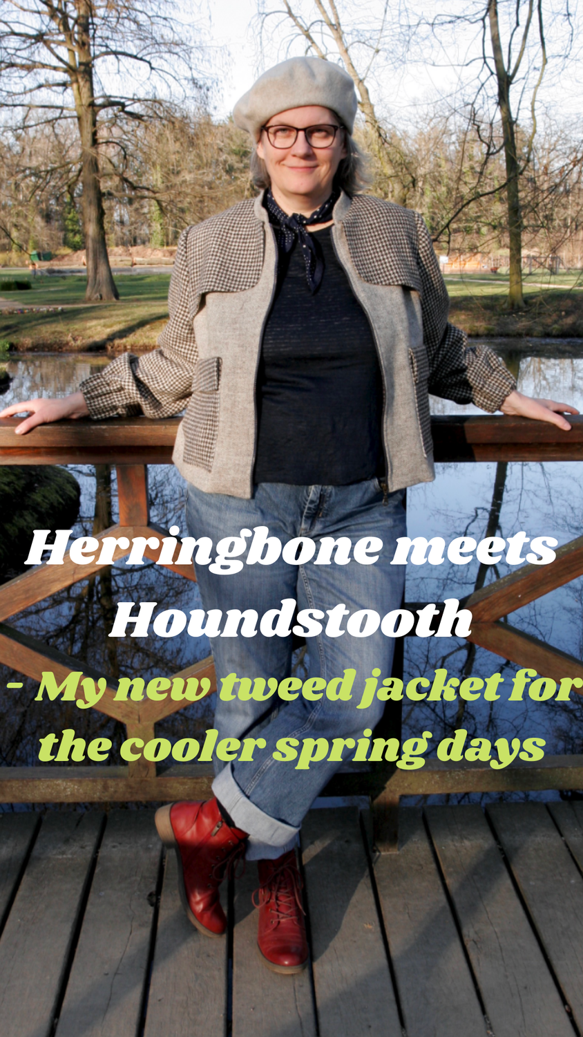 Herringbone meets houndstooth - My new tweed jacket for the cooler spring days