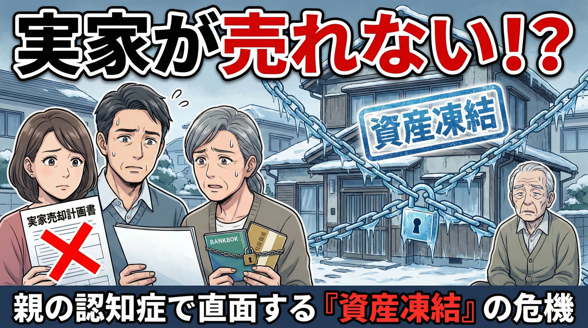 親が認知症になったら？実家の資産凍結を防ぐ唯一の方法