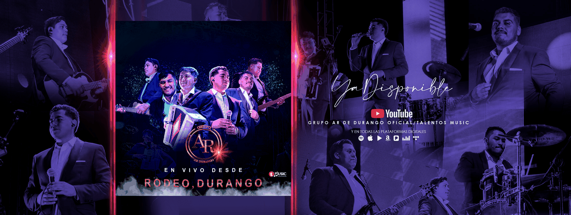 Talentos Music LLC presenta a “Grupo AR De Durango” su nueva producción musical Desde Rodeo Durango” Ya Disponible en YouTube y Plataformas Digitales.