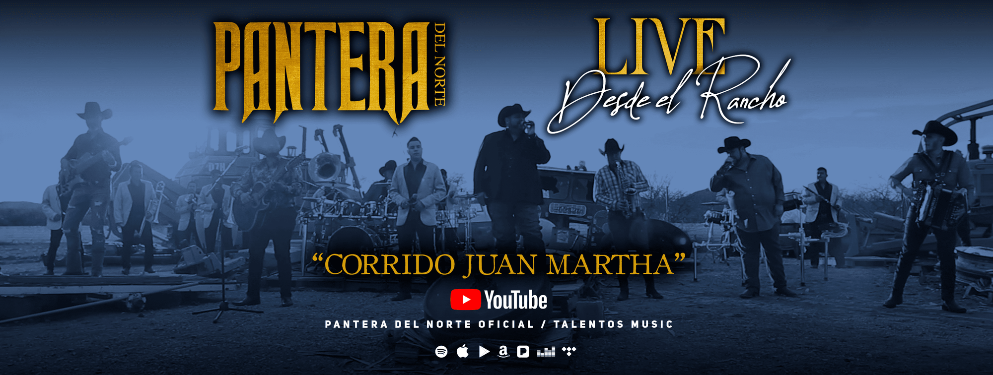 Mira aquí el nuevo Video Oficial de "Pantera Del Norte - Corrido Juan Martha - Live Desde El Rancho"