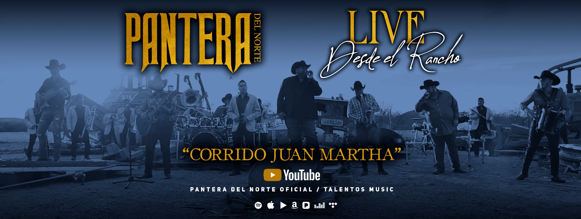 Mira aquí el nuevo Video Oficial de "Pantera Del Norte - Corrido Juan Martha - Live Desde El Rancho"