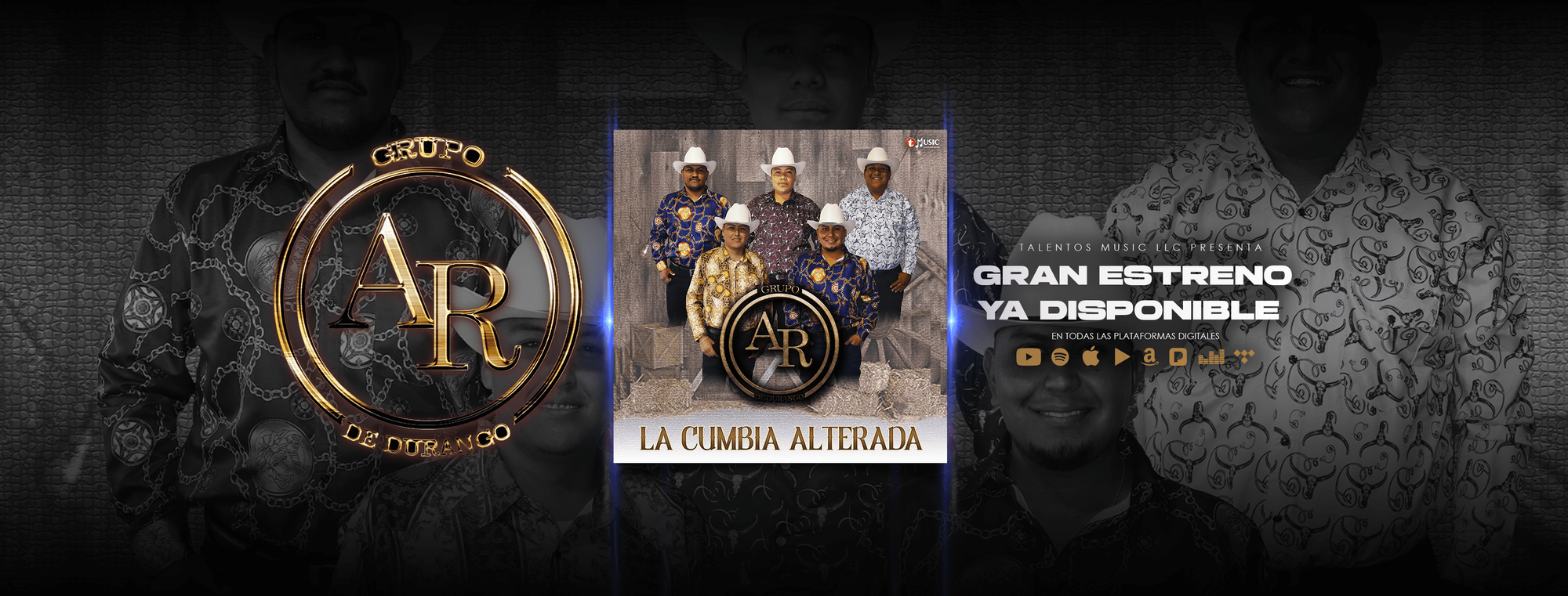 LANZAMIENTO OFICIAL - Descarga aquí el nuevo Álbum de Grupo AR de Durango - La Cumbia Alterada - Disponible en todas las Plataformas Digitales