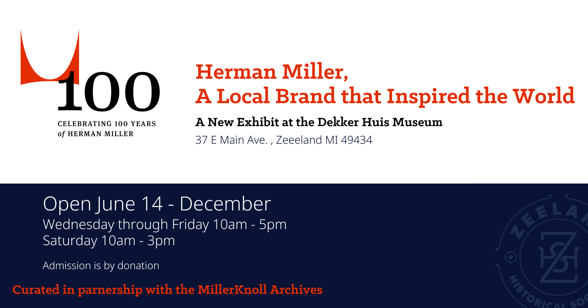 Herman Miller Exhibit at Dekker Huis Museum