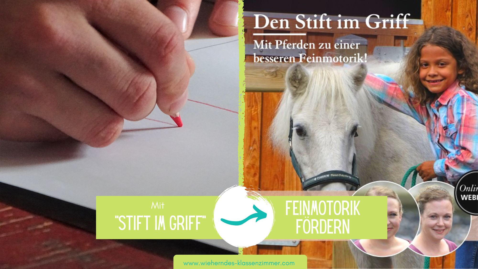 Stift im Griff! Mit Pferden zu einer besseren Feinmotorik!