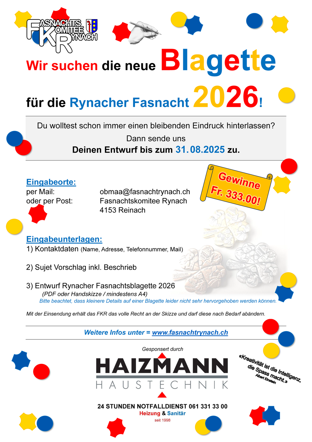 Wir suchen = Blagette 2026