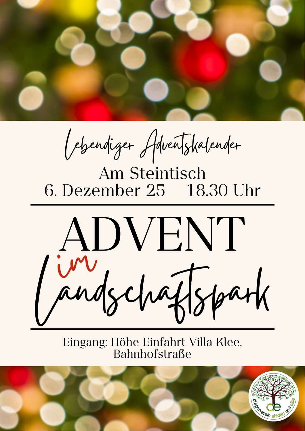 Advent im Landschaftspark