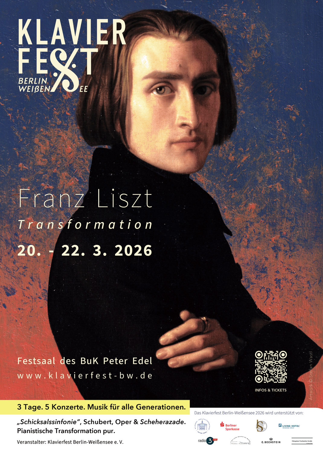 Klavierfest Berlin-Weißensee 2026 (March 20 - 22) : FRANZ LISZT - TRANSFORMATION 第4回クラヴィーアフェスト・ベルリン・ヴァイセンゼーのご案内