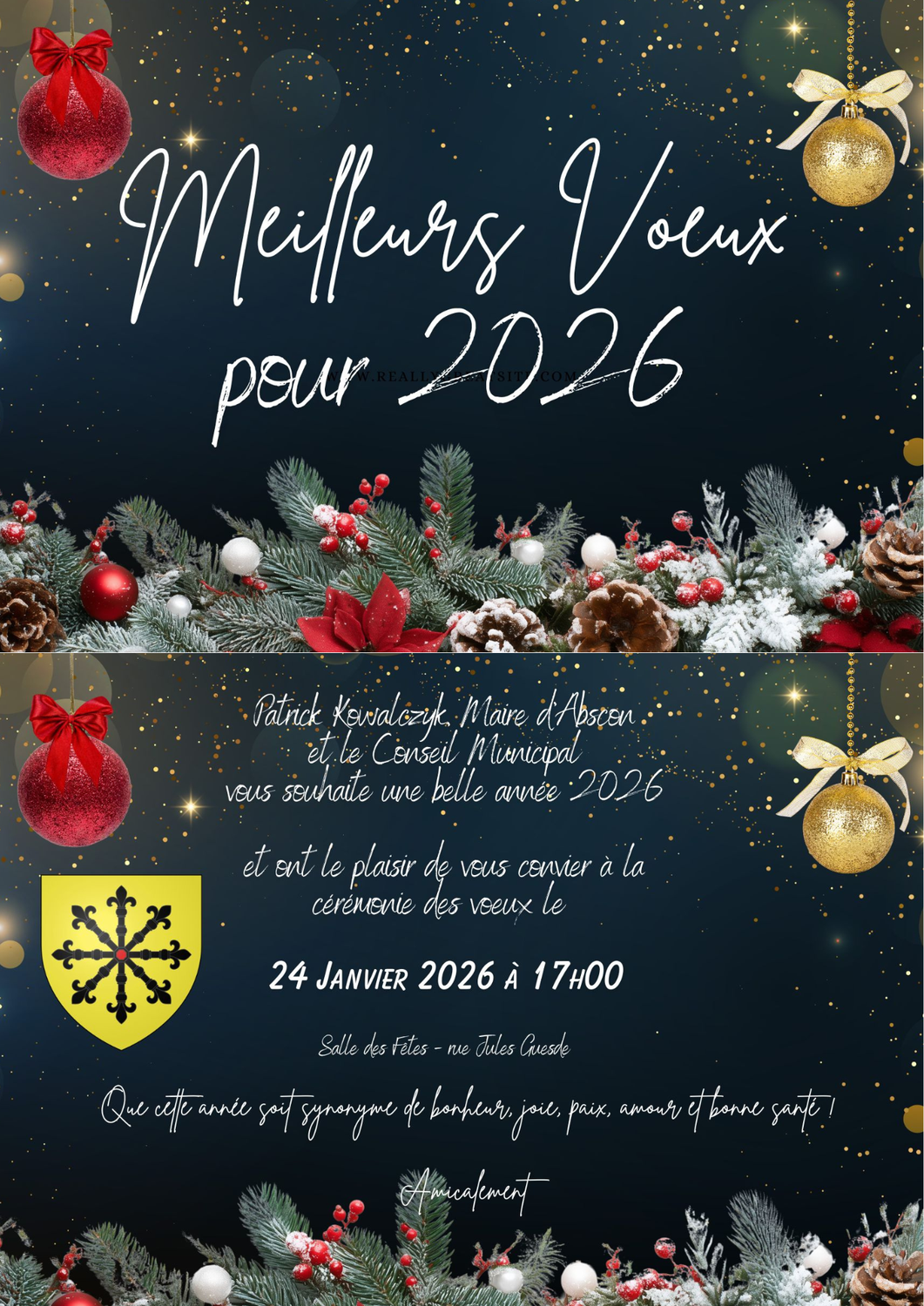 Meilleurs vœux 2026