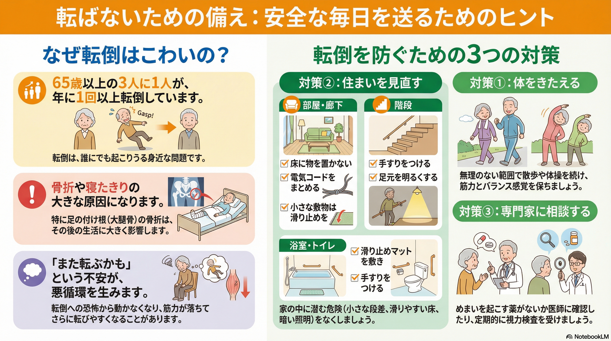なぜ、たった一度の転倒が「寝たきり」につながるのか？