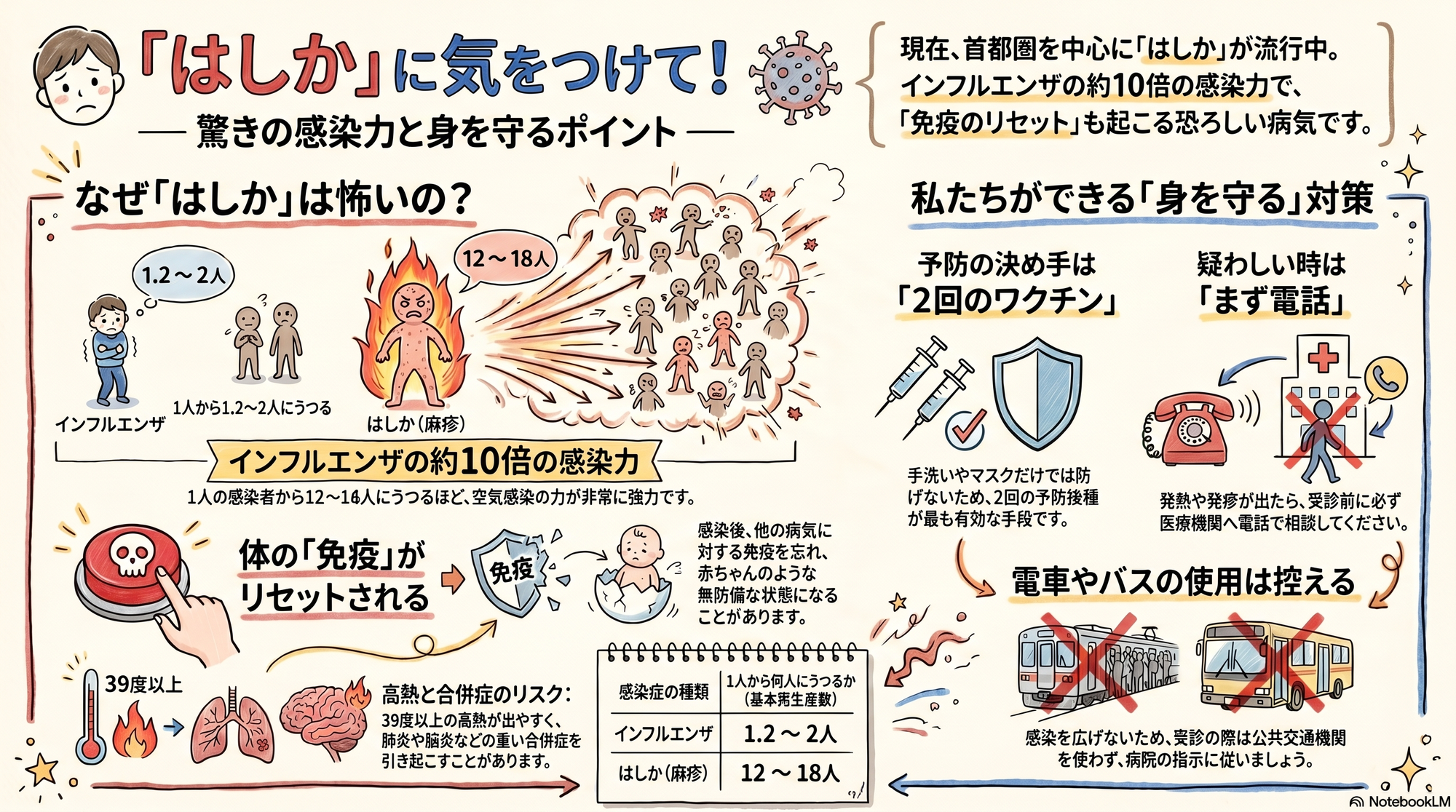【薬剤師解説・最新】「はしか」が再流行中！高齢者の皆さまに今すぐ知ってほしいリスクと予防法