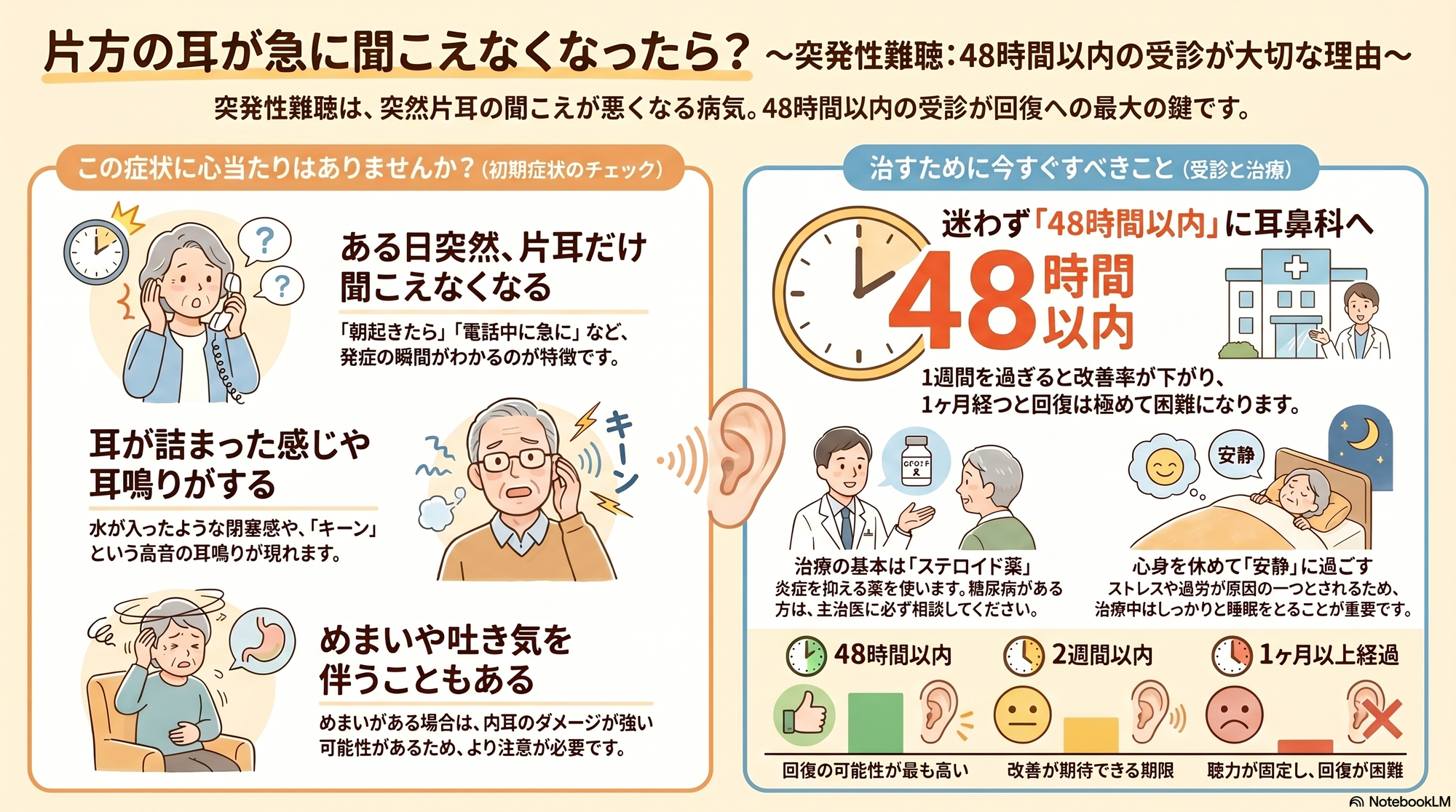ある日突然、耳が聞こえづらくなったら？高齢者が知っておきたい「突発性難聴」【薬剤師が解説】