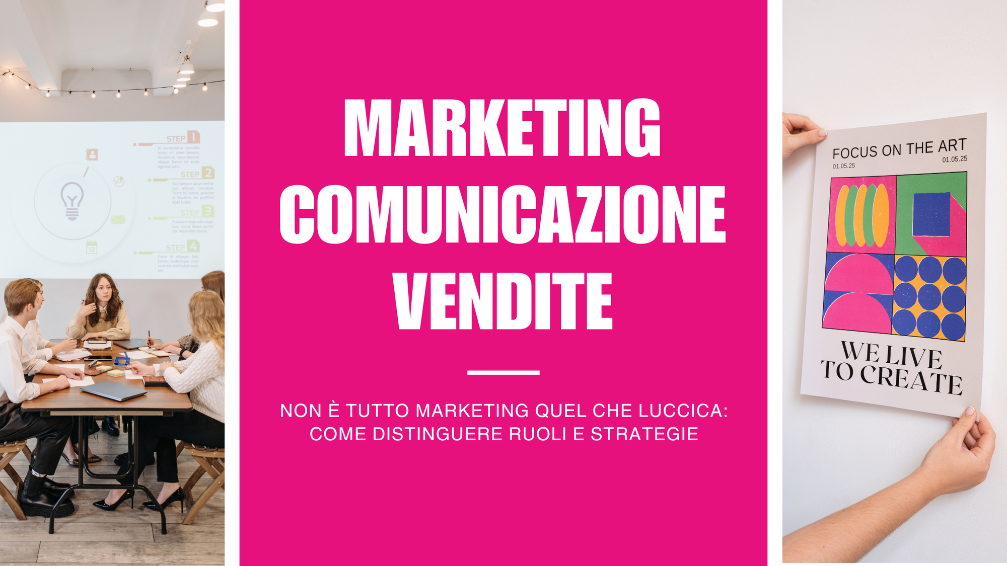 Qual è la differenza tra marketing, comunicazione e area commerciale?
