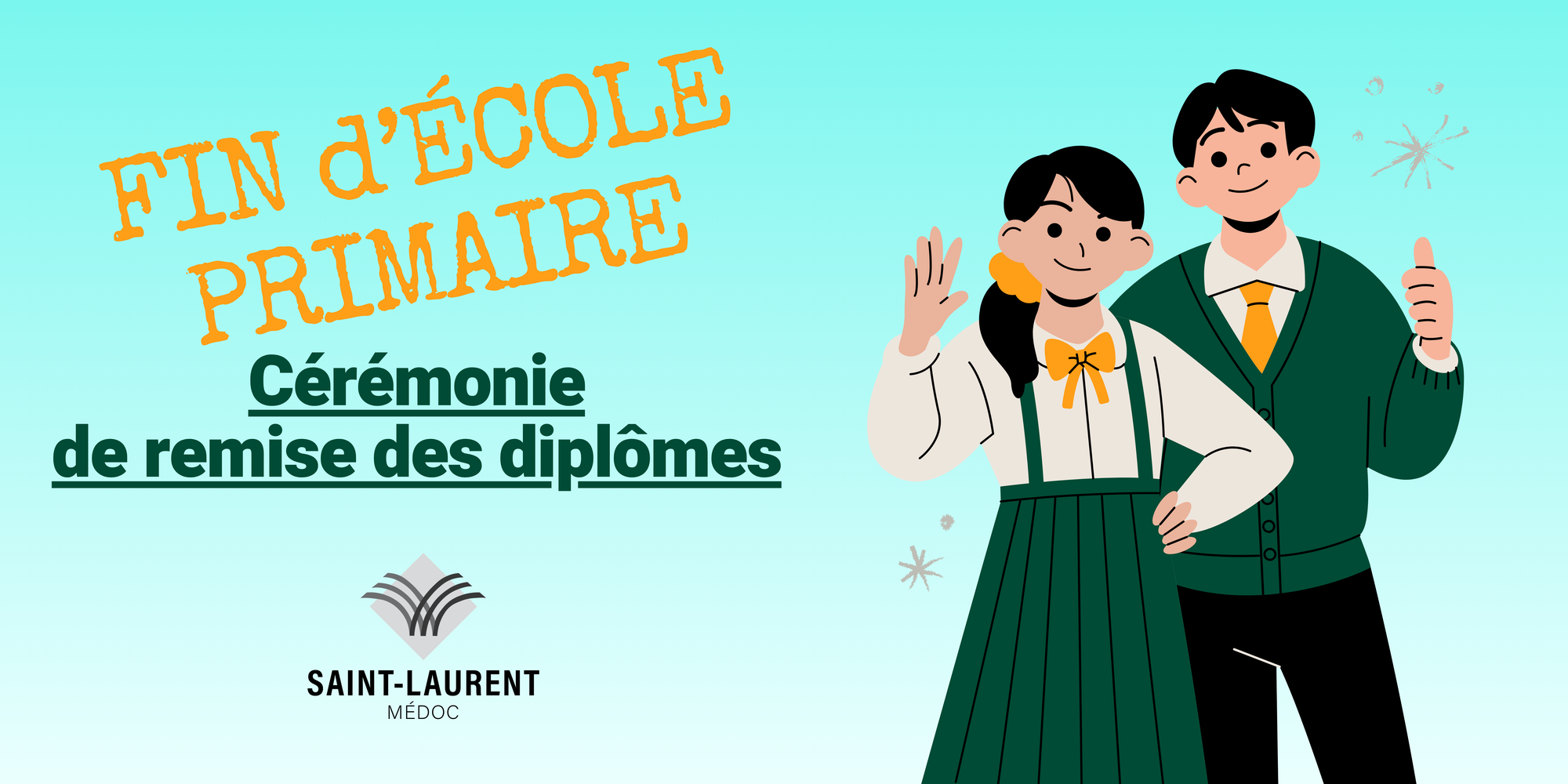 Remise des diplômes de fin d'école primaire : une première pour les élèves de CM2