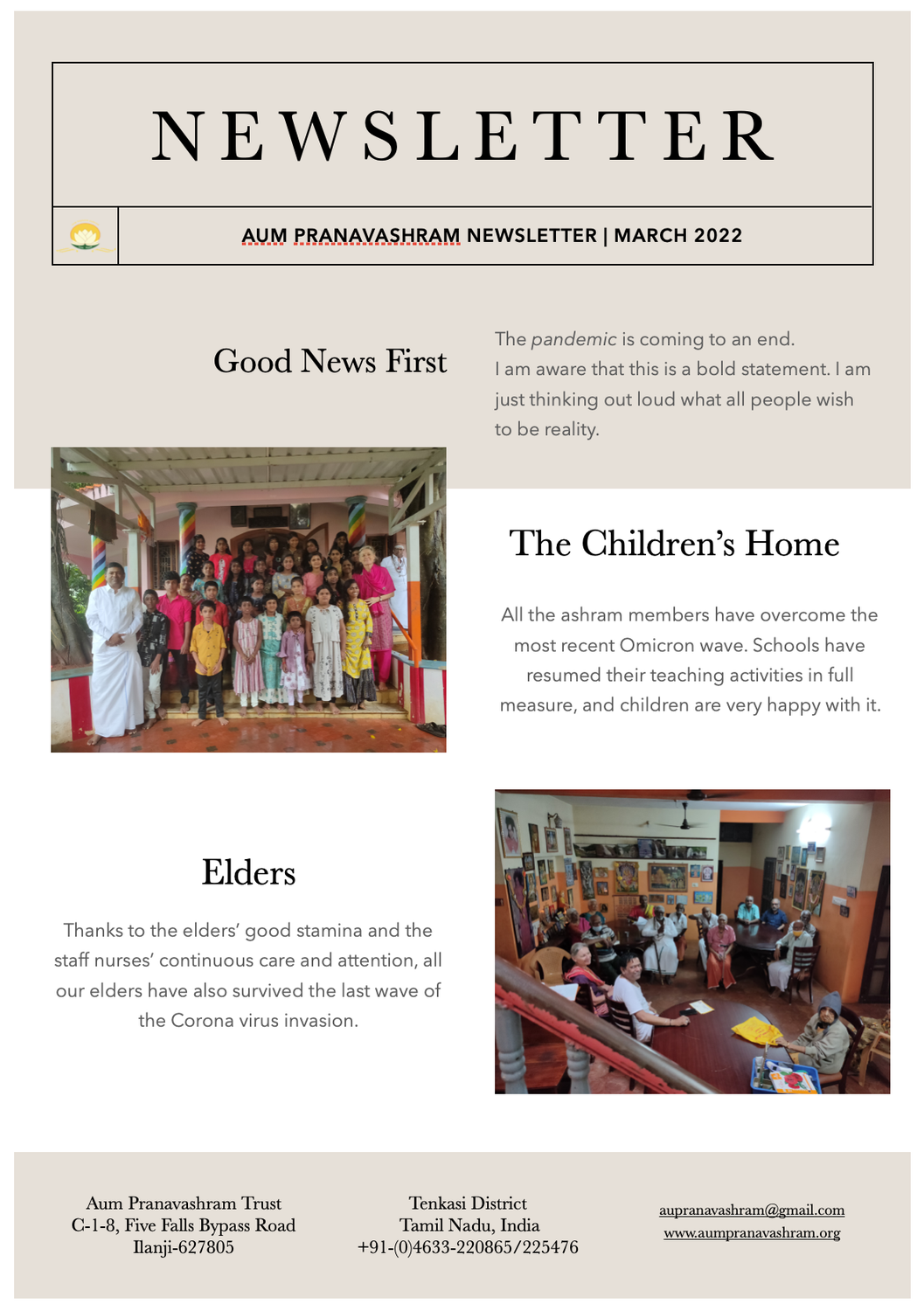 Newsletter March ‘22