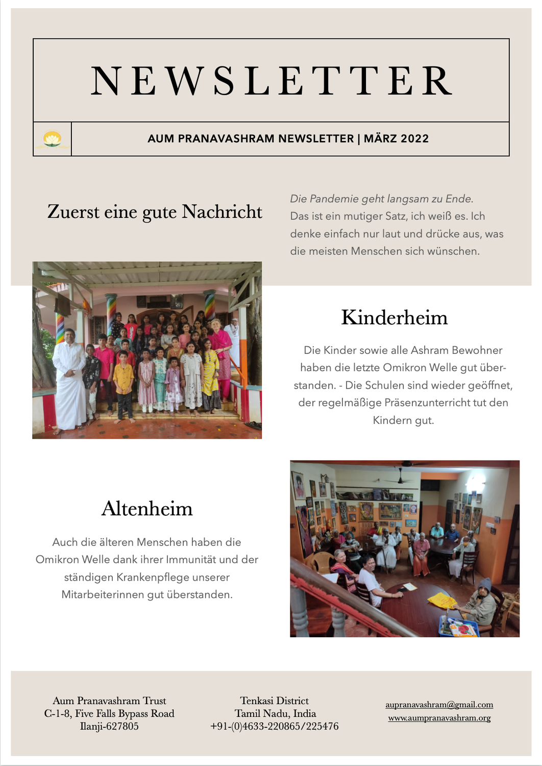 Newsletter März ‘22