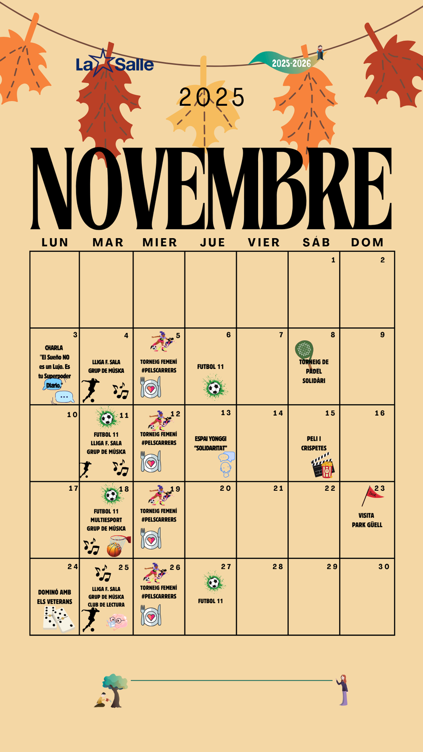 Agenda de novembre