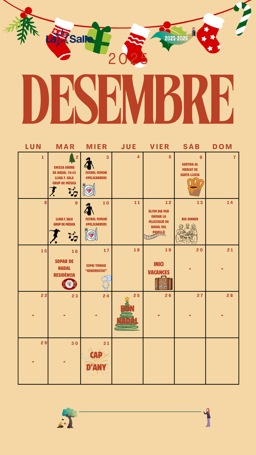 Agenda de desembre