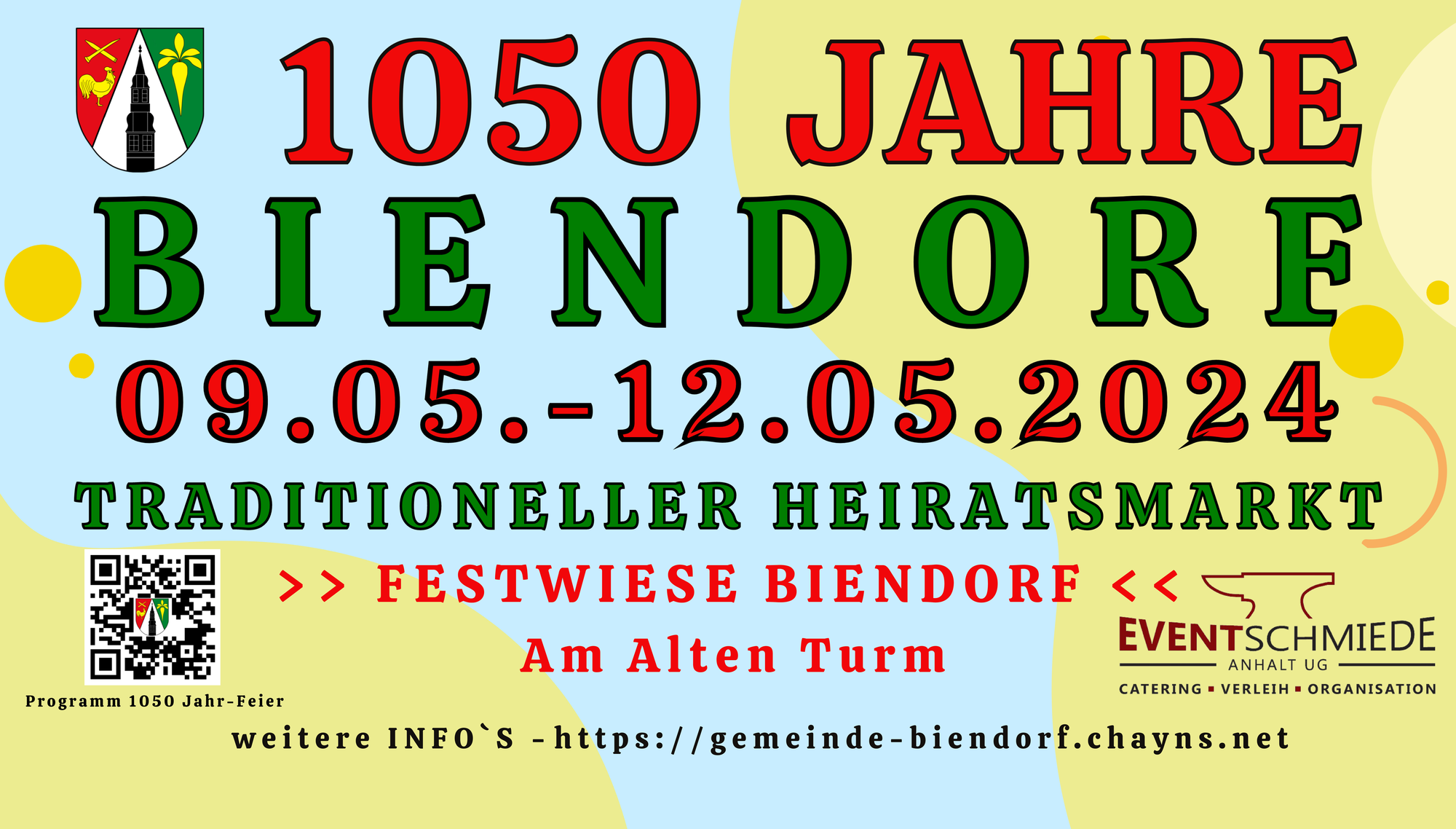 4 Tage lang feiert Biendorf sein 1050-jähriges Bestehen