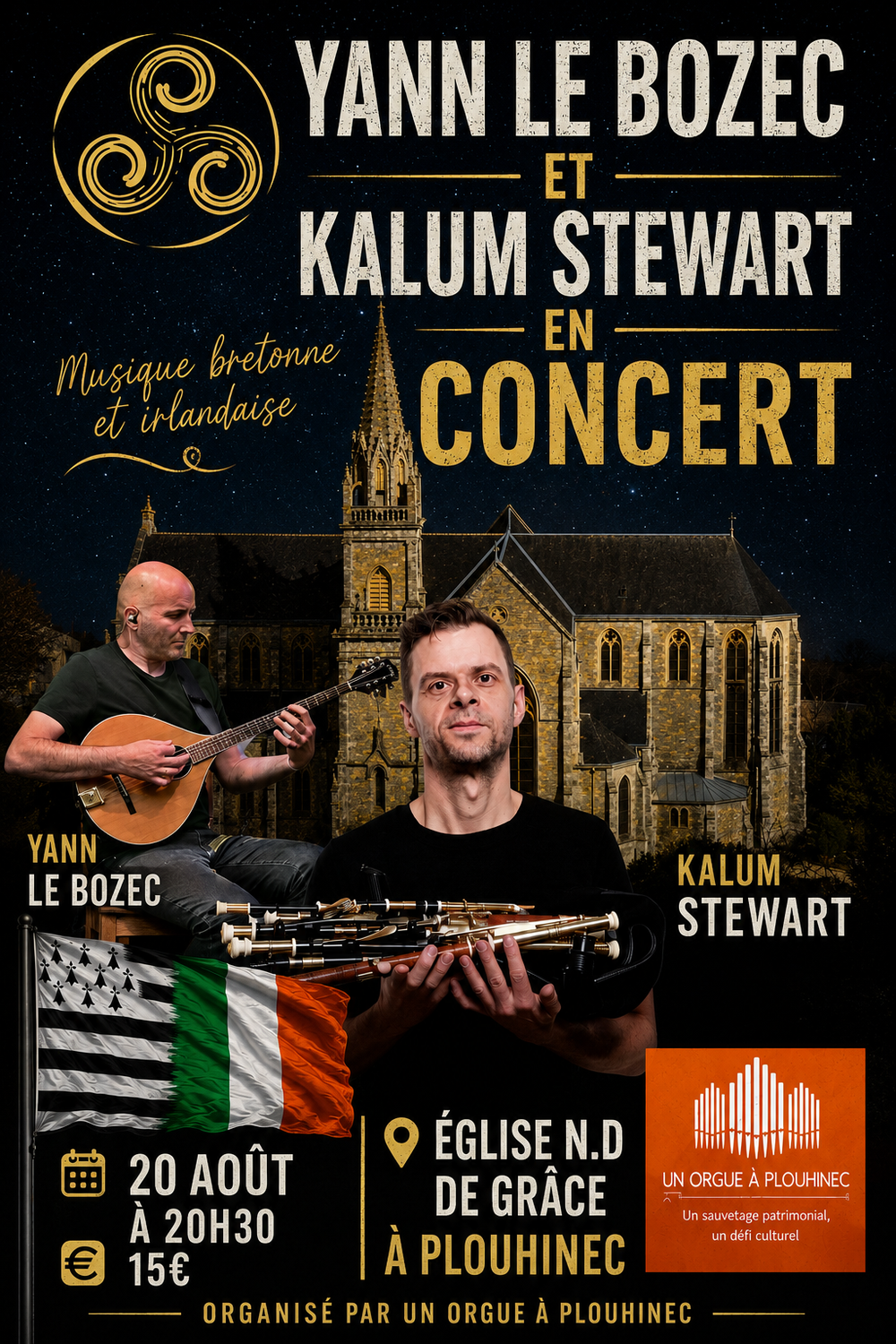 YANN LE BOZEC et KALUM STEWART en concert