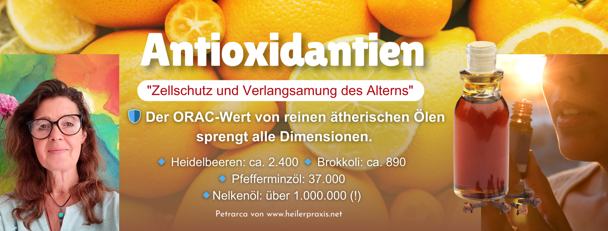 Der ORAC-Wert von reinen ätherischen Ölen sprengt alle Dimensionen.