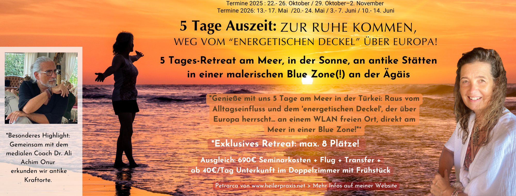 5 Tage Auszeit: Spirituelle Reise Ägäis in Blue Zone