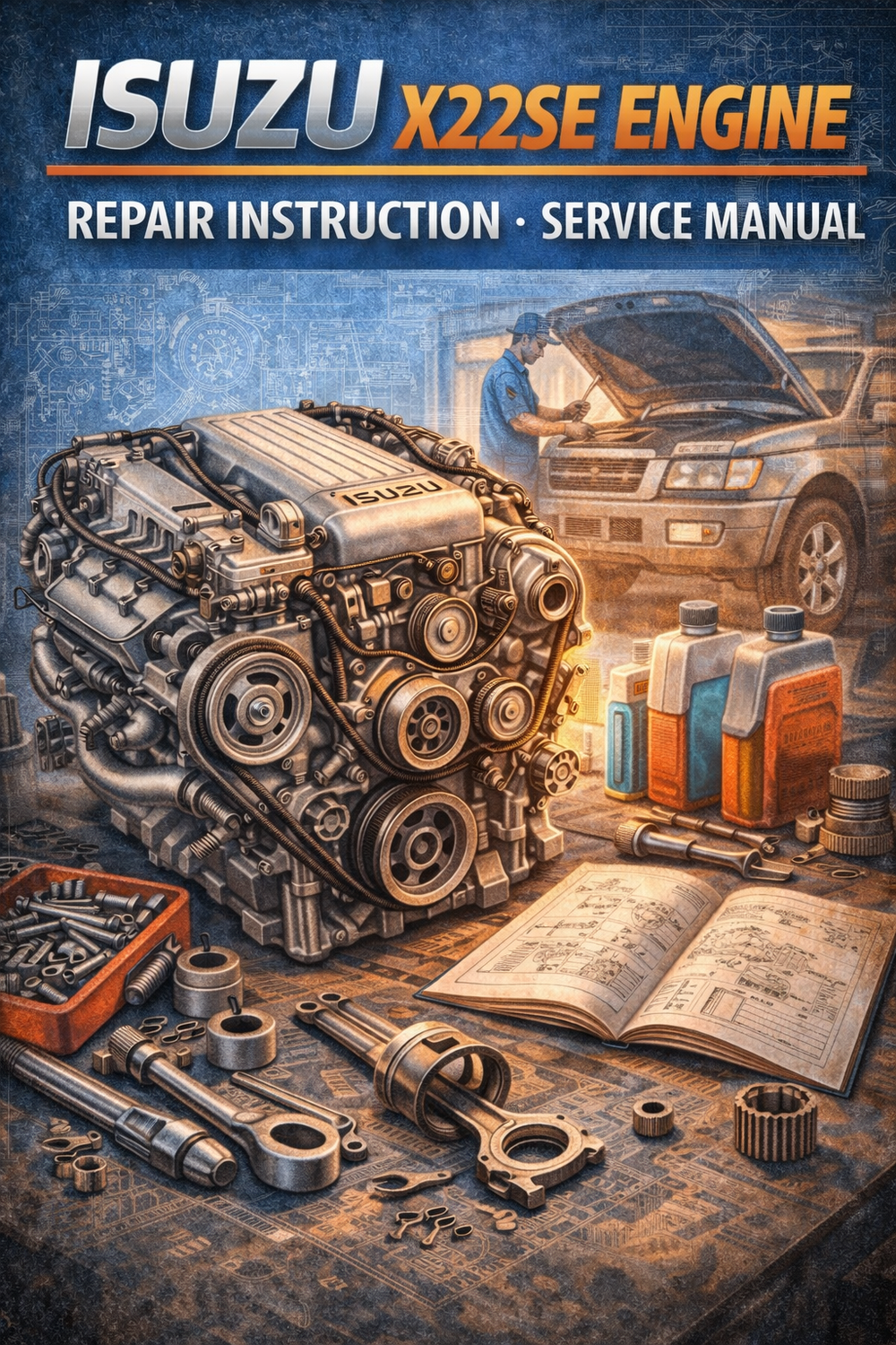 Isuzu X22SE Engine Repair Instruction. Service Manual
