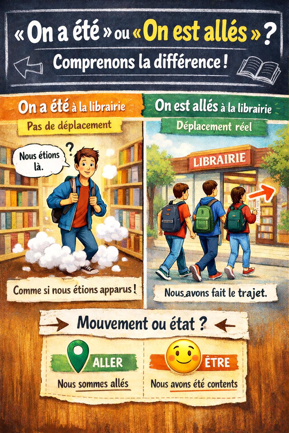 « On a été » ou « On est allés » ? Comprenons enfin la différence