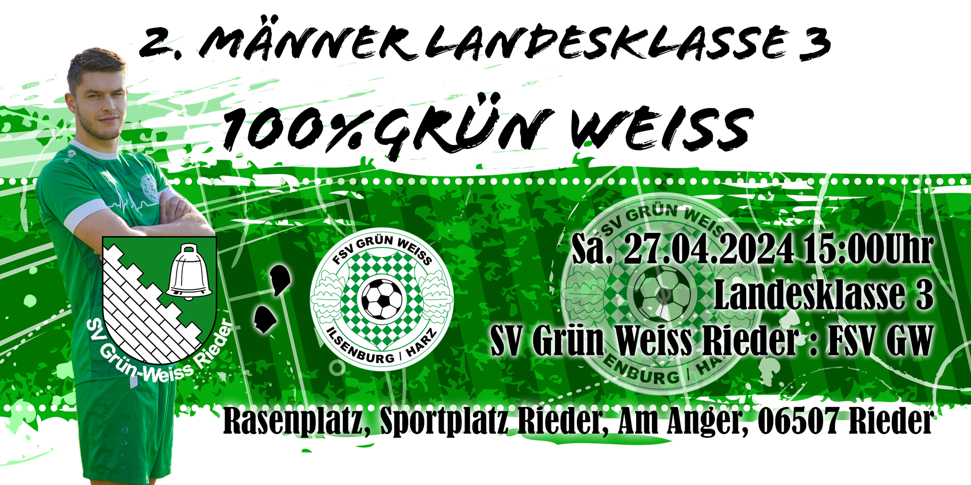Vorbericht: SV Grün-Weiß Rieder vs. FSV Grün Weiss Ilsenburg II