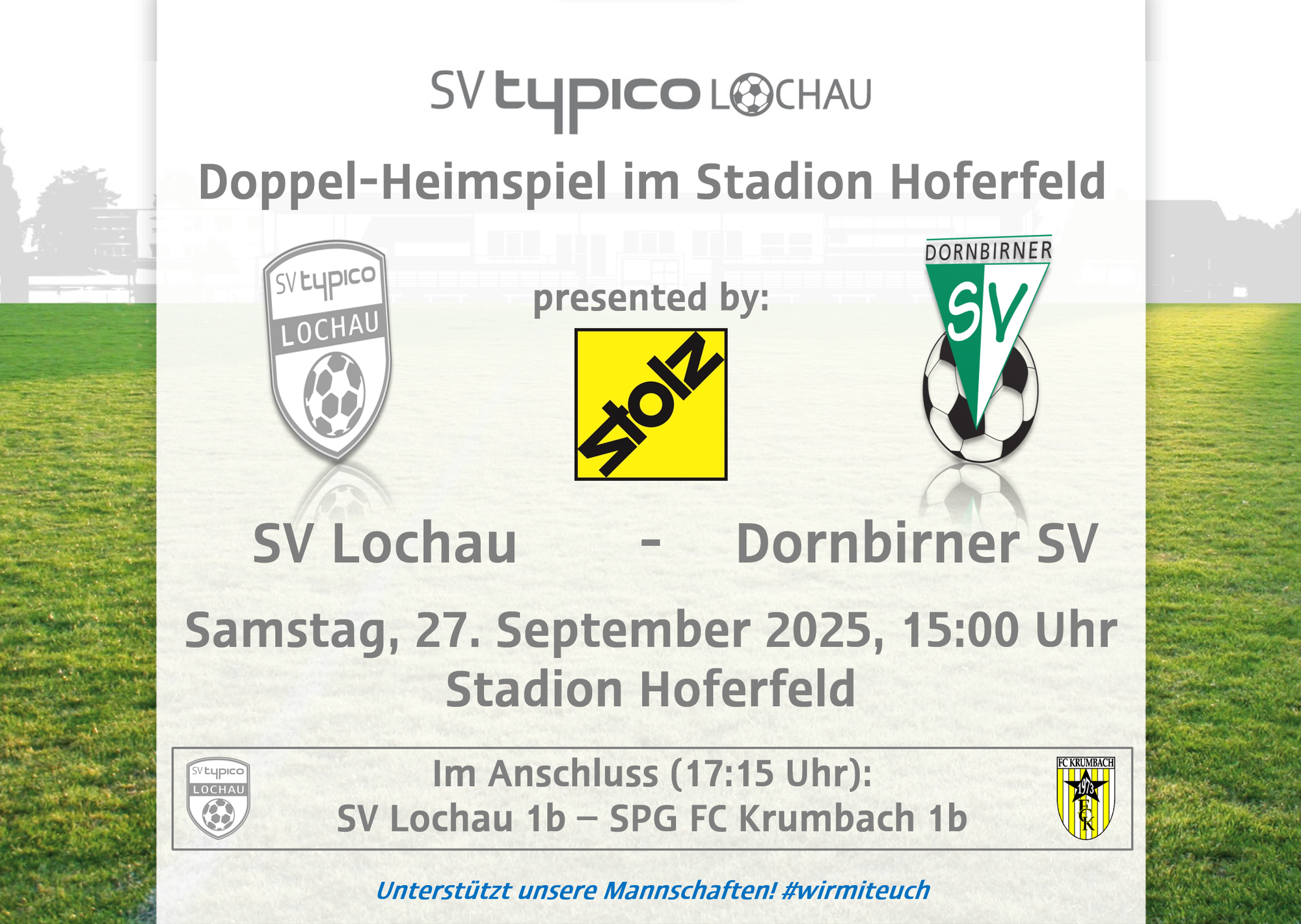 Nächstes Doppel-Heimspiel am Hoferfeld