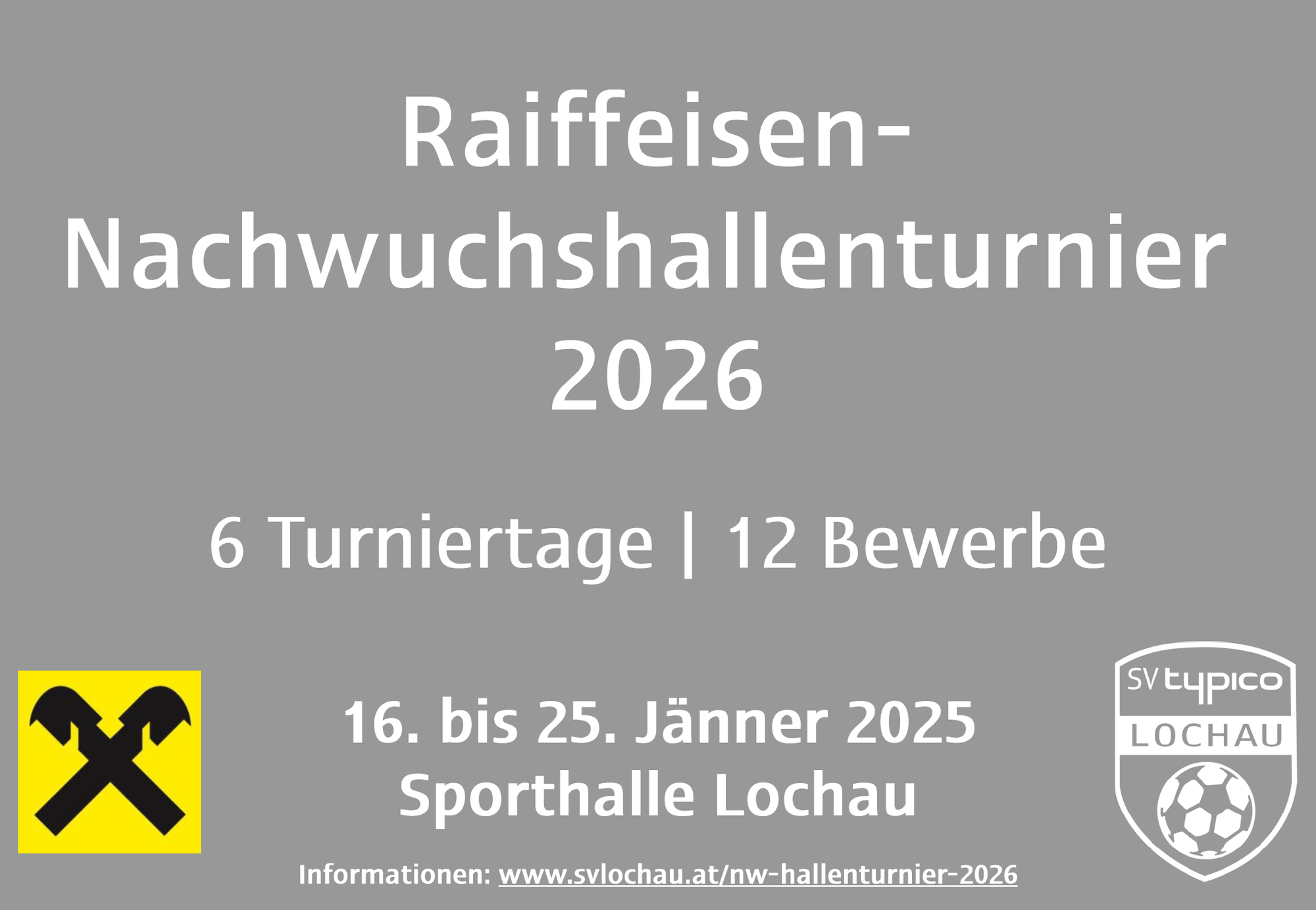 Ausschreibung Raiffeisen-Hallenturnier 2026